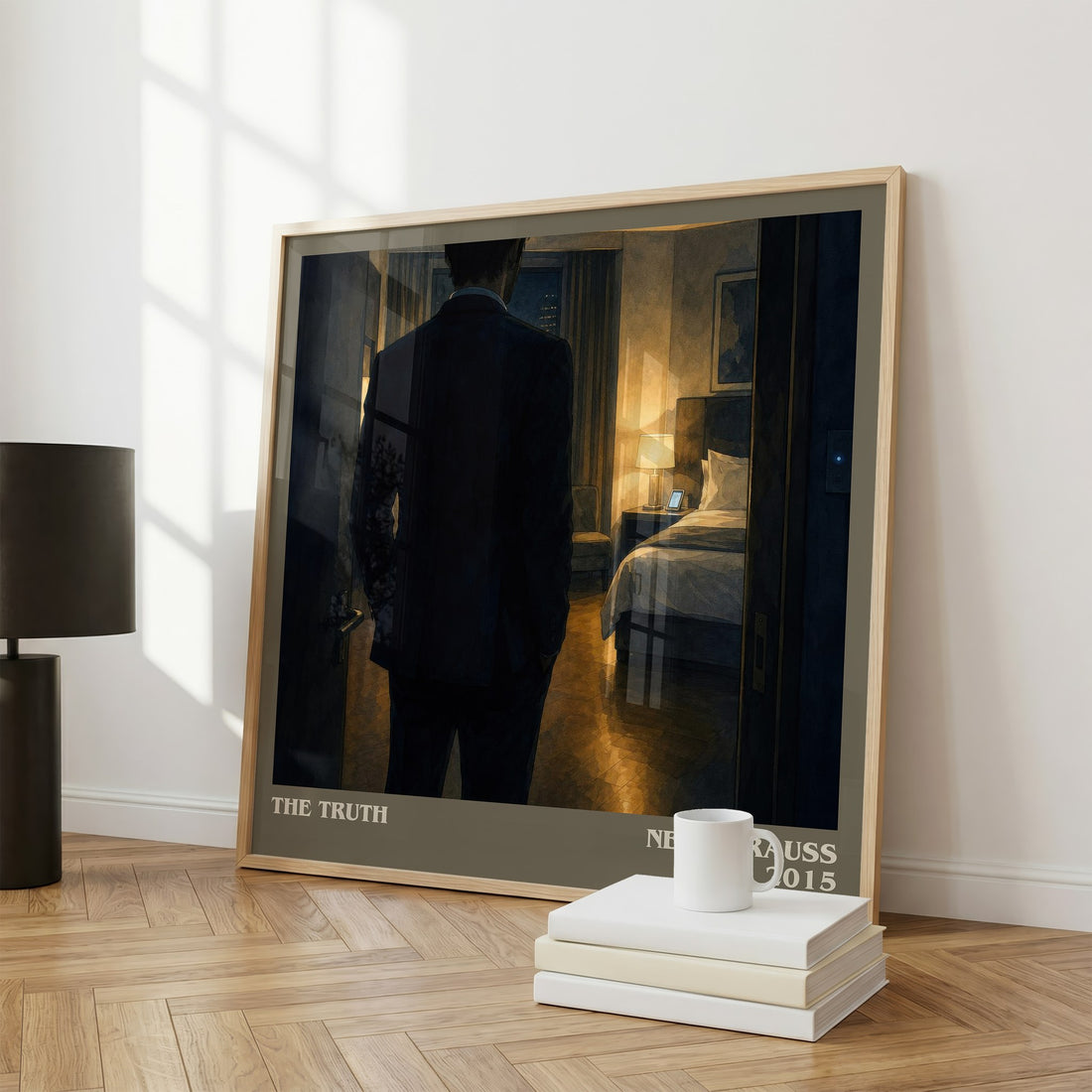 The truth literary print framed by window – literary home decor