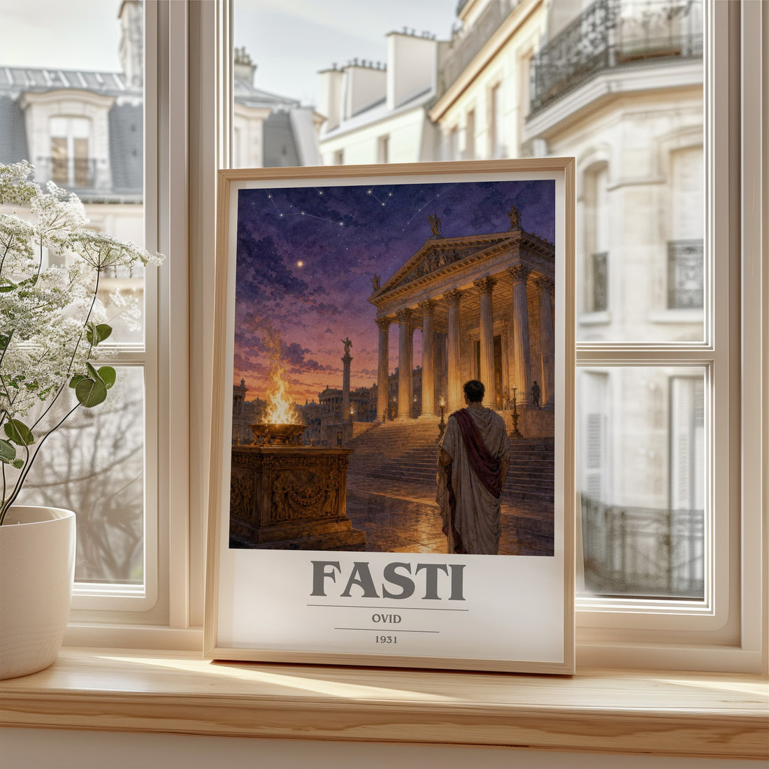 Fasti book cover poster colour and style options – Ovid book art