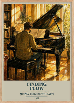 Finding flow Book Cover Poster by Mihaly Csikszentmihalyi