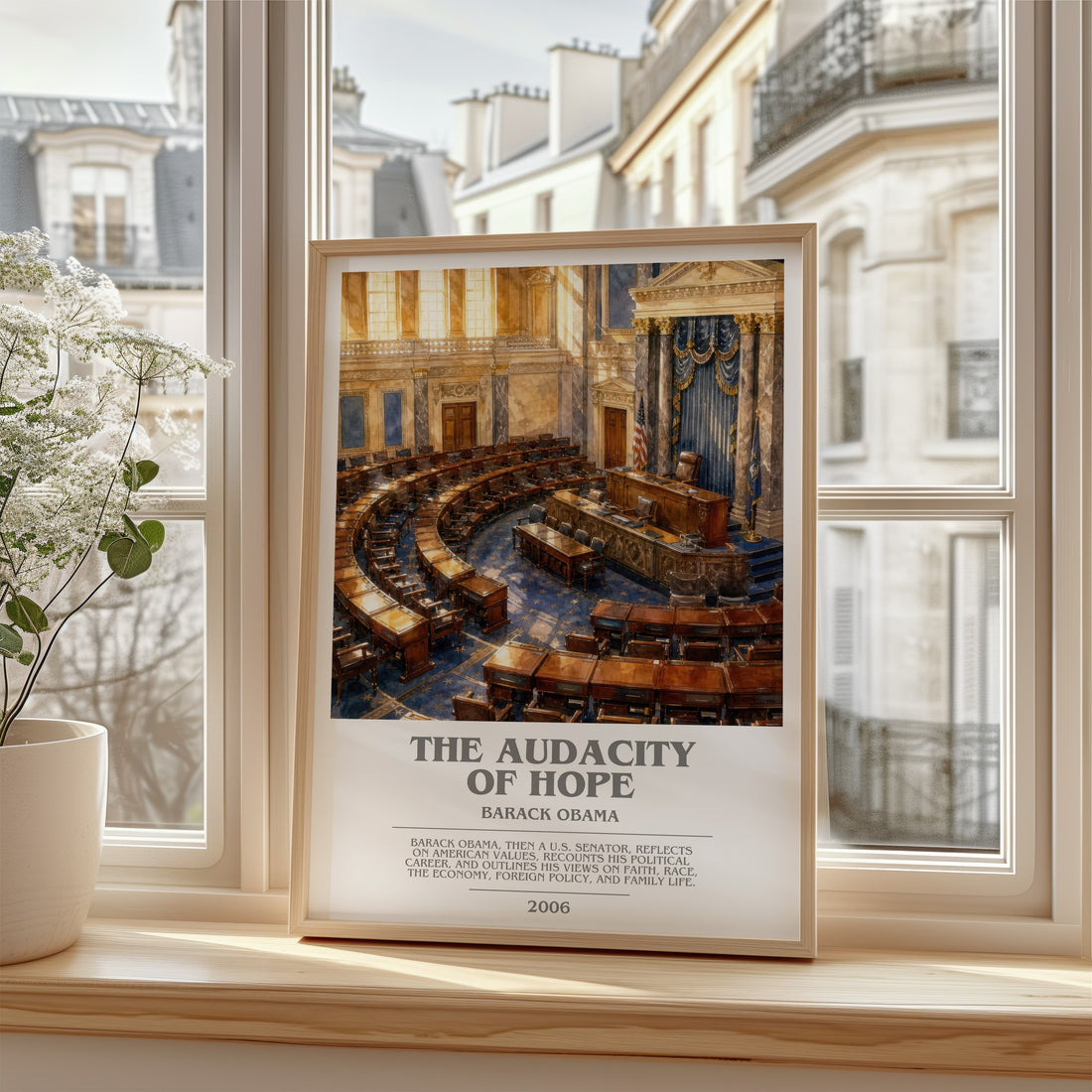 The Audacity of Hope bookish poster colour and style options – Barack Obama book art
