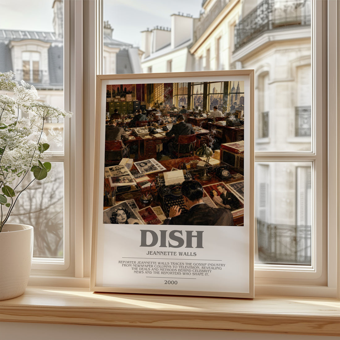 Dish bookish poster colour and style options – Jeannette Walls book art