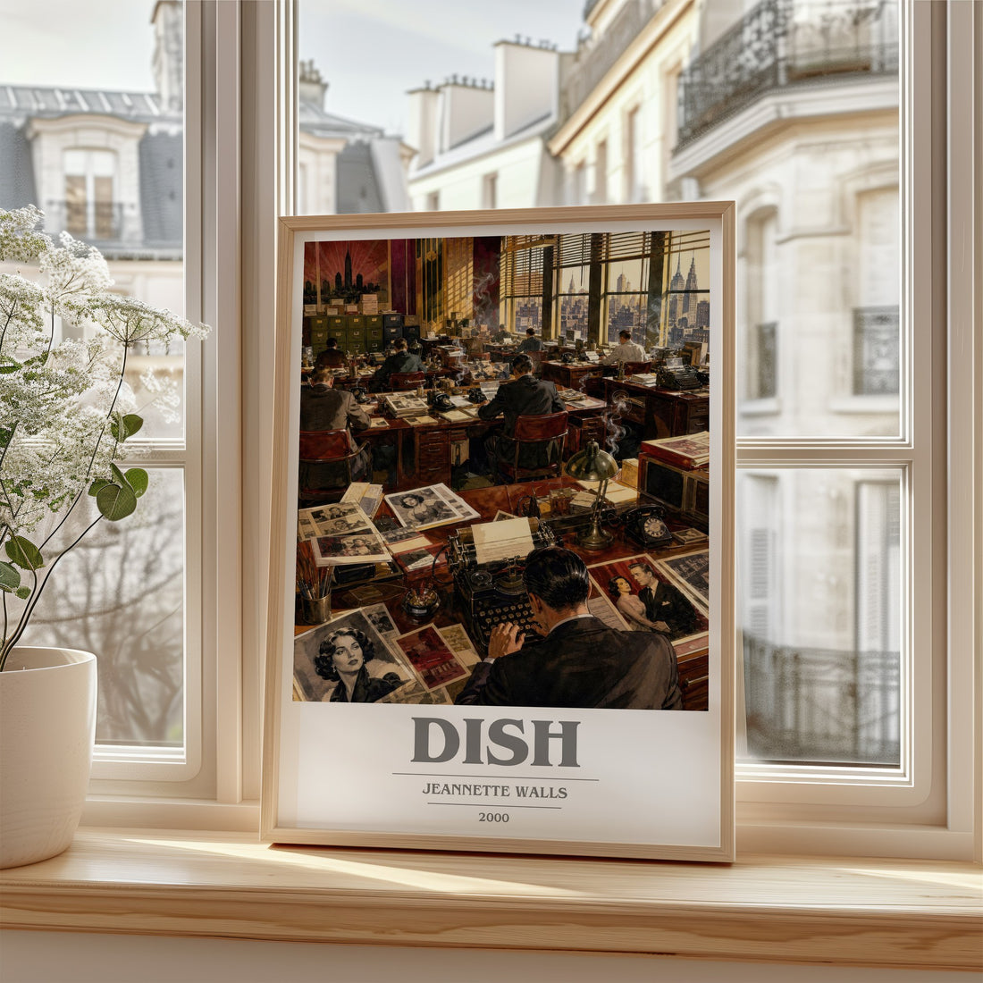 Dish book cover poster colour and style options – Jeannette Walls book art