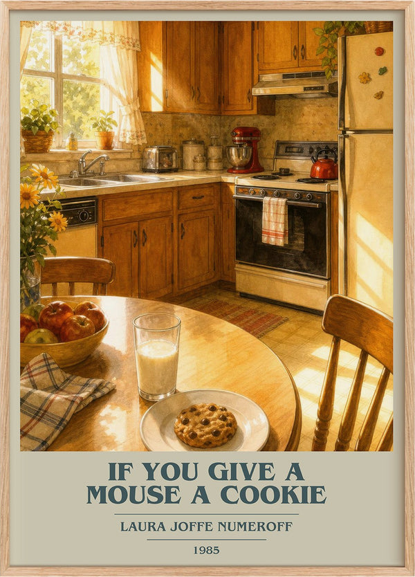 If You Give a Mouse a Cookie Book Cover Poster by Laura Joffe Numeroff