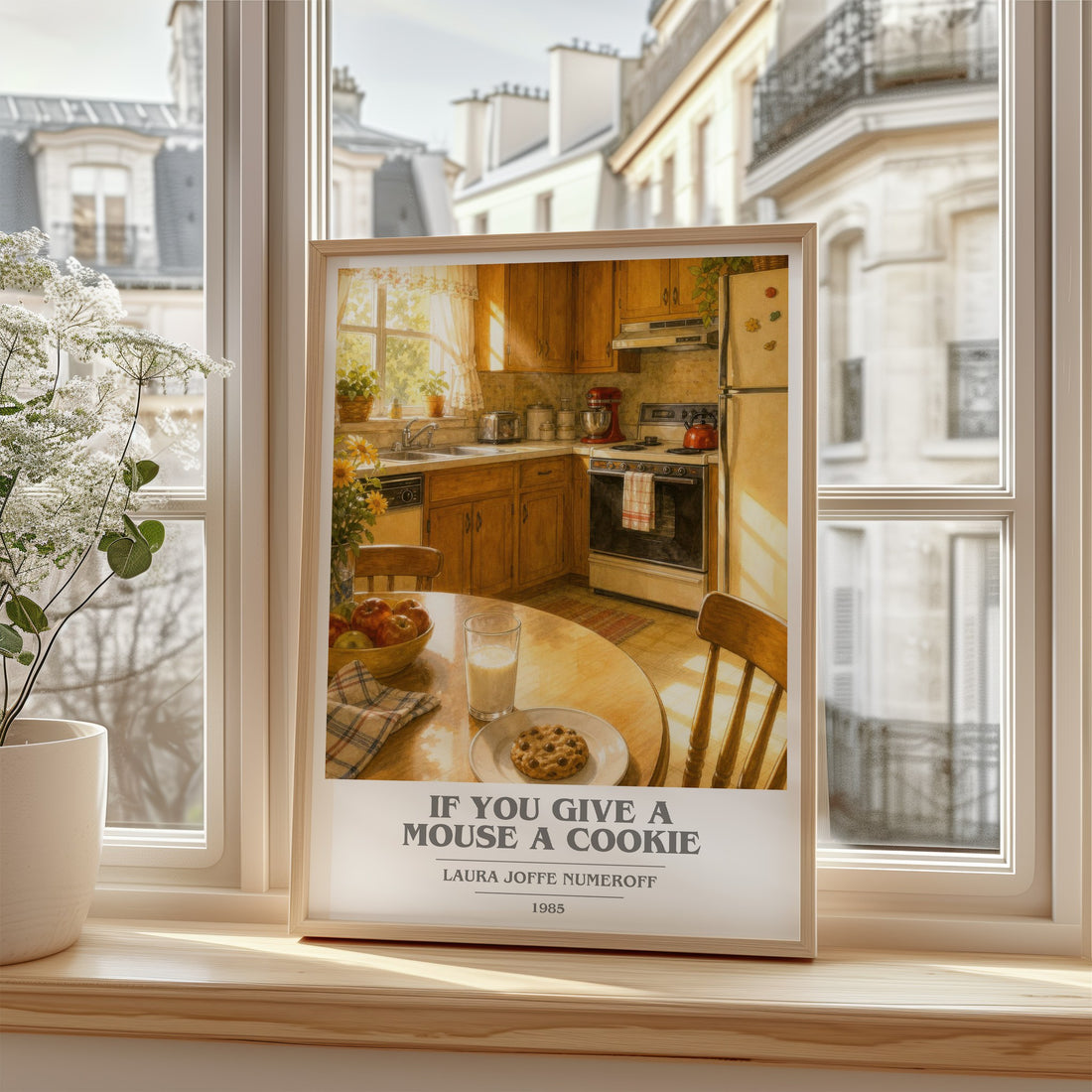 If You Give a Mouse a Cookie book cover poster colour and style options – Laura Joffe Numeroff book art