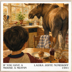 If You Give a Moose a Muffin Literary Art Print by L. Numeroff