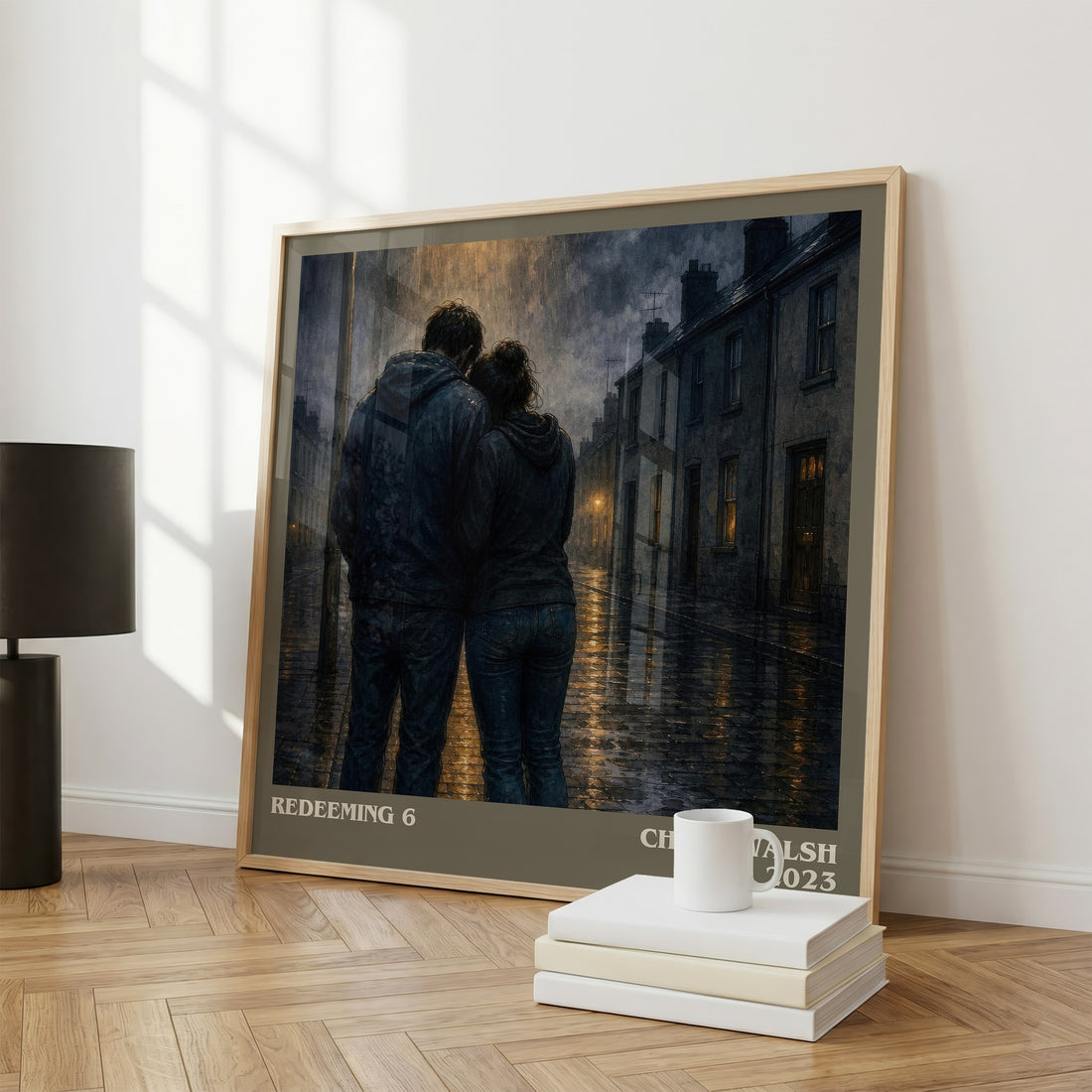 Redeeming 6 literary print framed by window – literary home decor