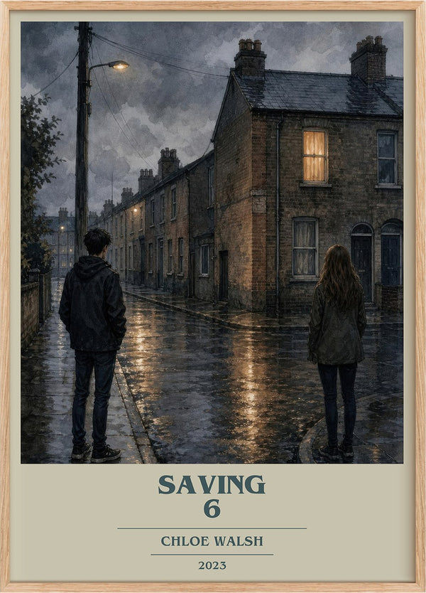 Saving 6 Book Cover Poster by Chloe Walsh
