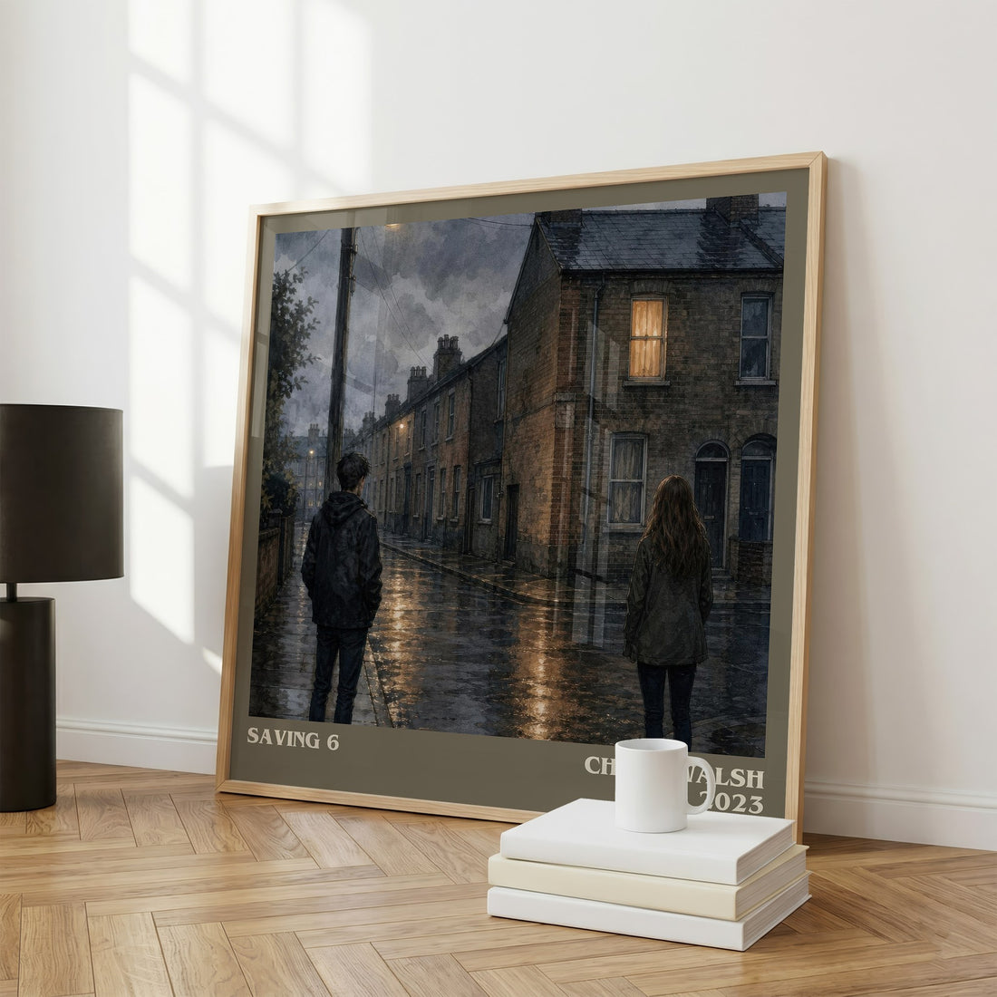 Saving 6 literary print framed by window – literary home decor