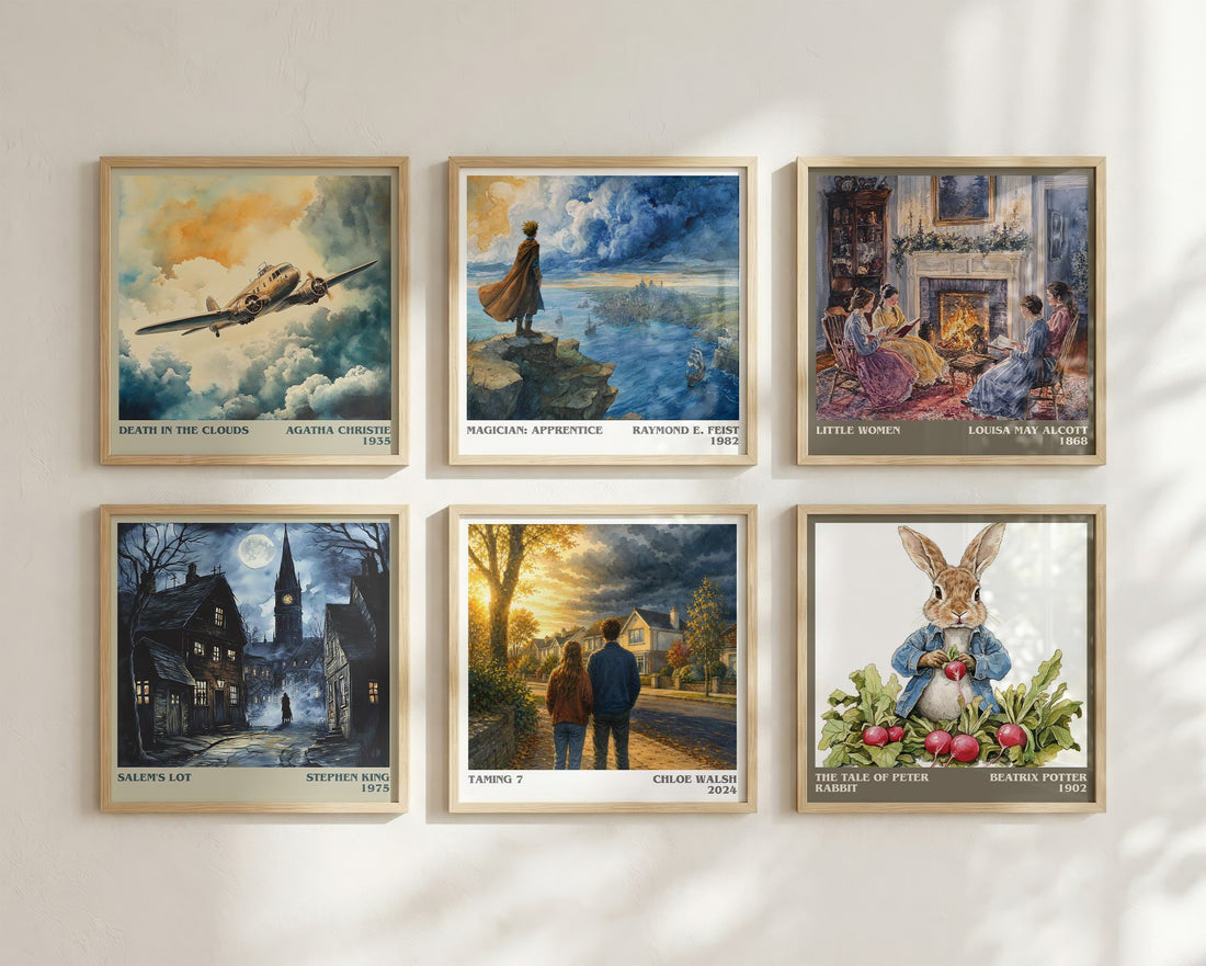 Taming 7 literary art print colour and style options – Chloe Walsh book art