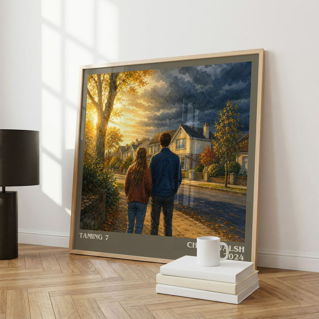 Taming 7 literary print framed by window – literary home decor