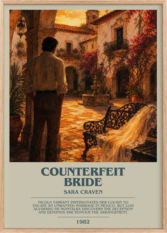 Counterfeit Bride Bookish Wall Art by Sara Craven