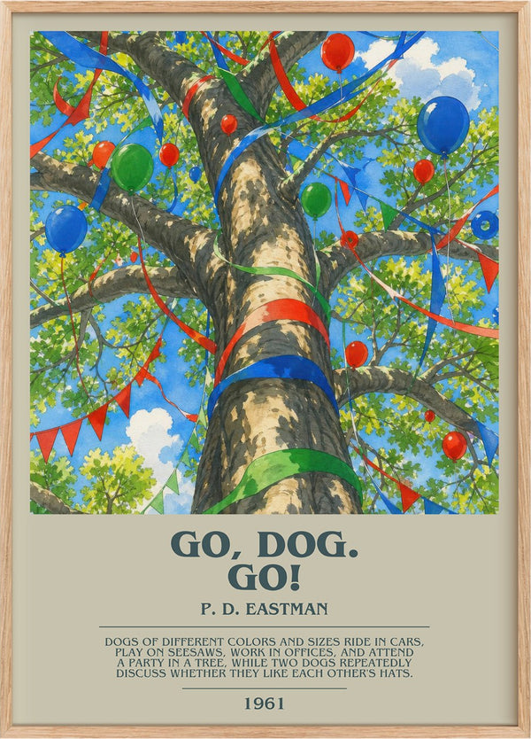 Go, Dog. Go! Bookish Wall Art by P. D. Eastman