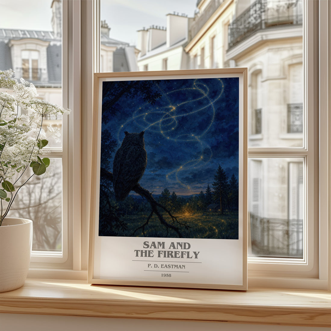 Sam and the Firefly book cover poster colour and style options – P. D. Eastman book art