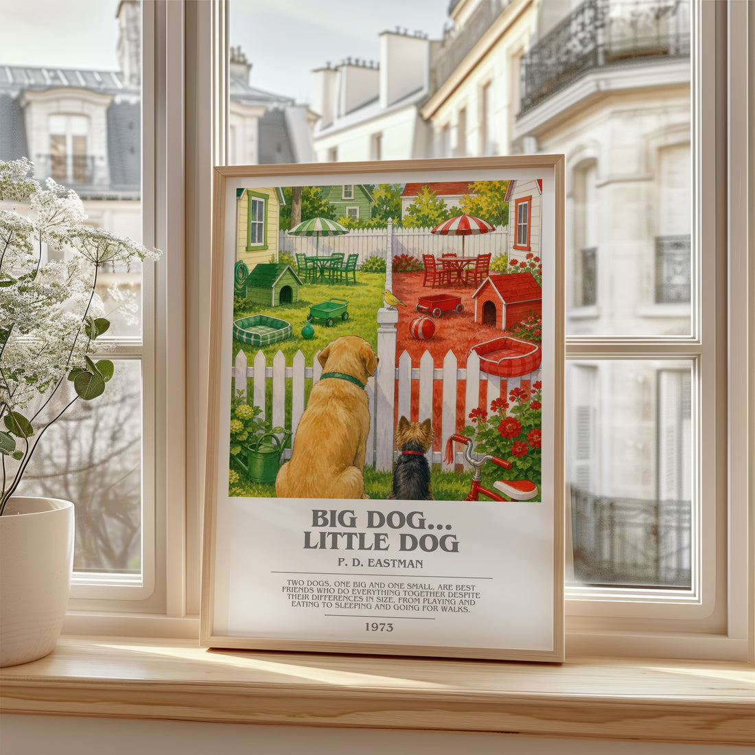 Big Dog... Little Dog bookish poster colour and style options – P. D. Eastman book art