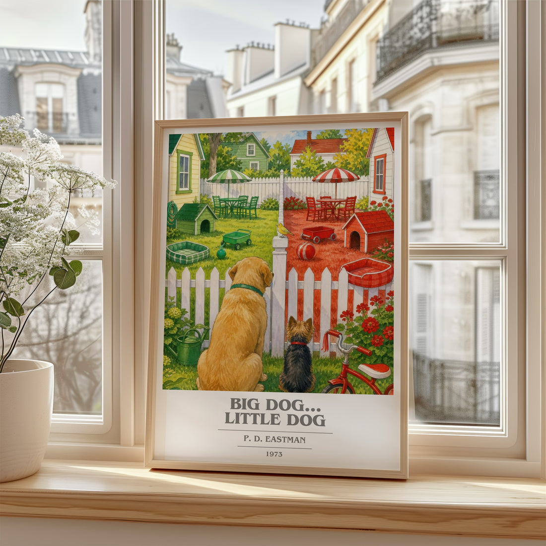 Big Dog... Little Dog book cover poster colour and style options – P. D. Eastman book art