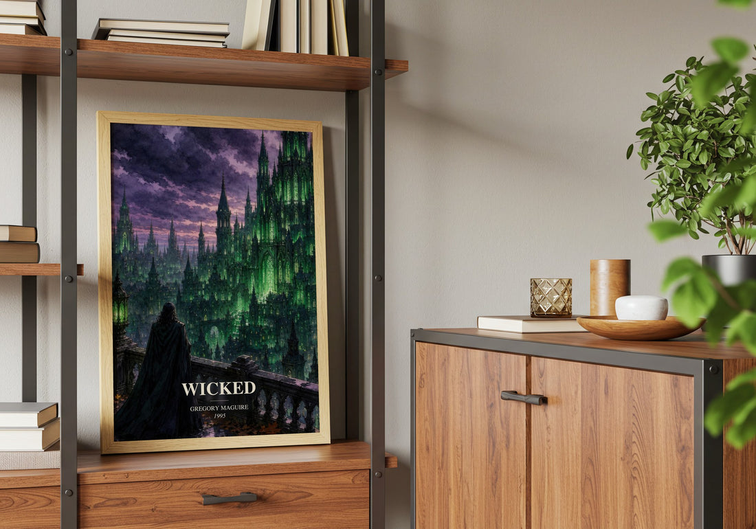 Wicked book watercolour illustration paper finish options – matte satin gloss