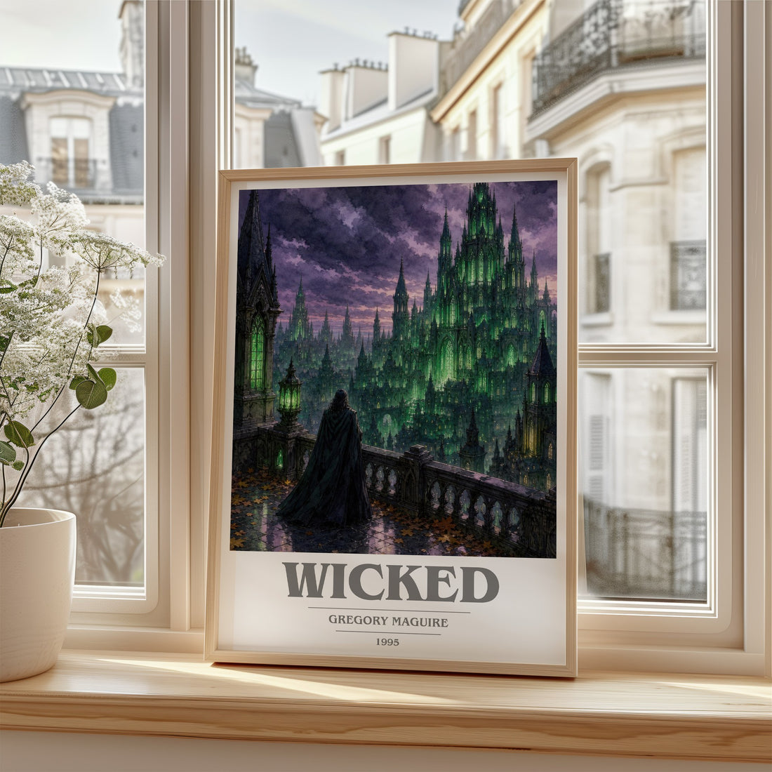 Wicked book cover poster colour and style options – Gregory Maguire book art