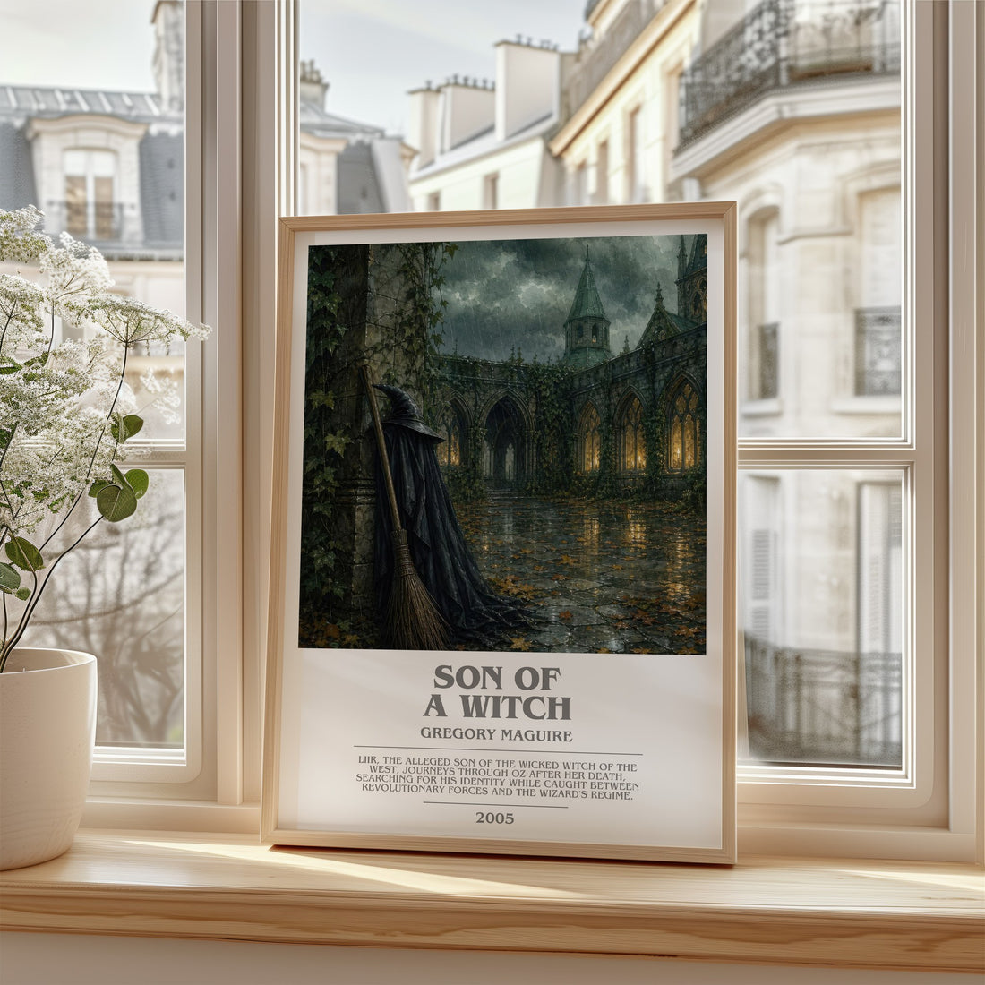 Son of a Witch bookish poster colour and style options – Gregory Maguire book art