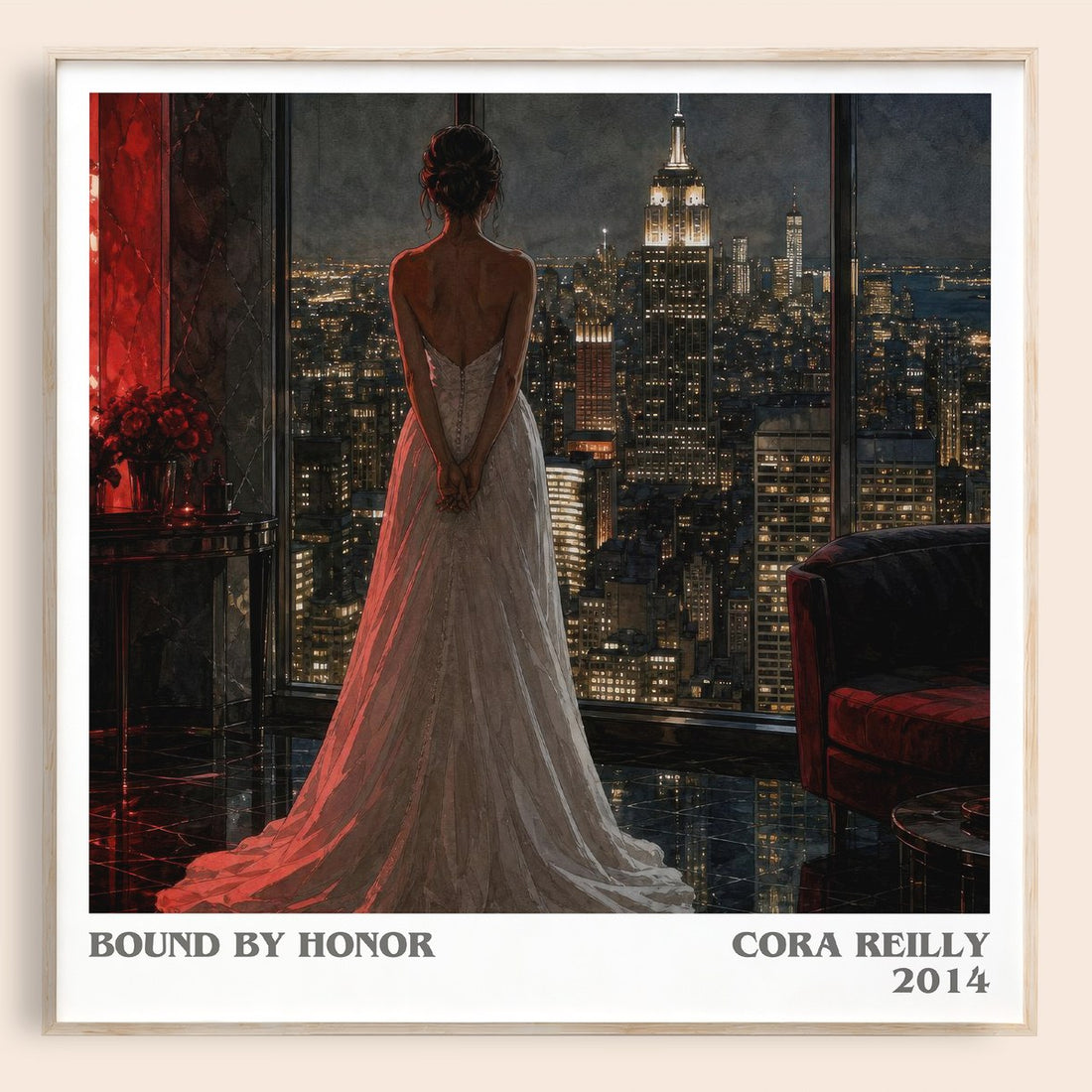 Bound by Honor literary book poster by Cora Reilly – framed literary art print