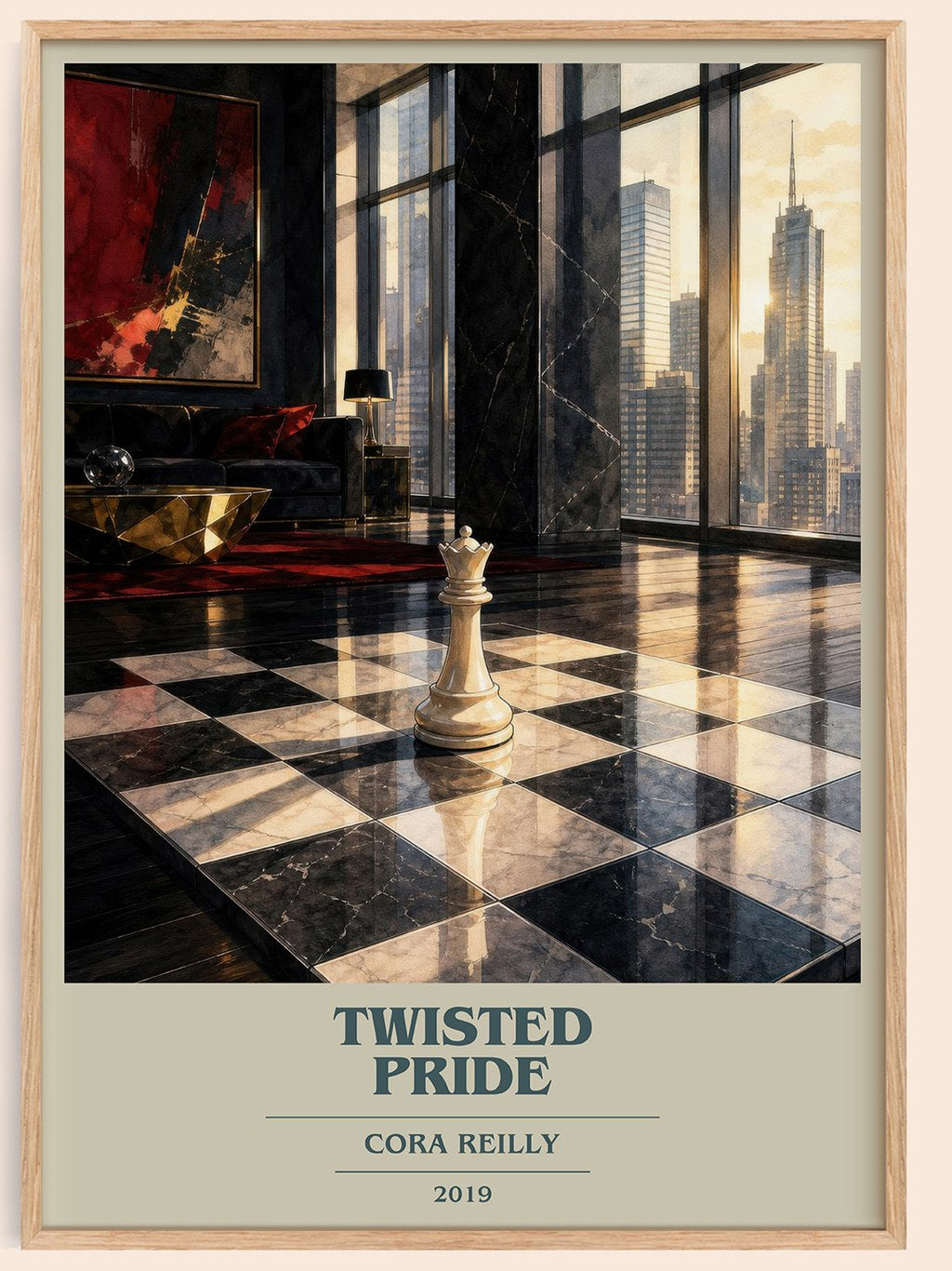 Twisted Pride book cover book poster by Cora Reilly – framed literary art print