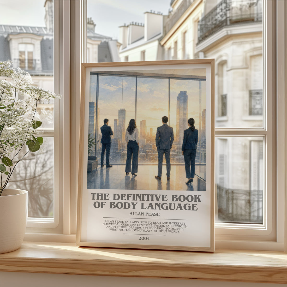 The Definitive Book of Body Language bookish poster colour and style options – Allan Pease book art