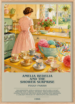 Amelia Bedelia and the Shower Surprise Bookish Wall Art by P. Parish