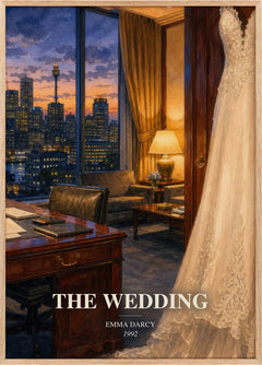 The Wedding Book Watercolour Illustration by Emma Darcy