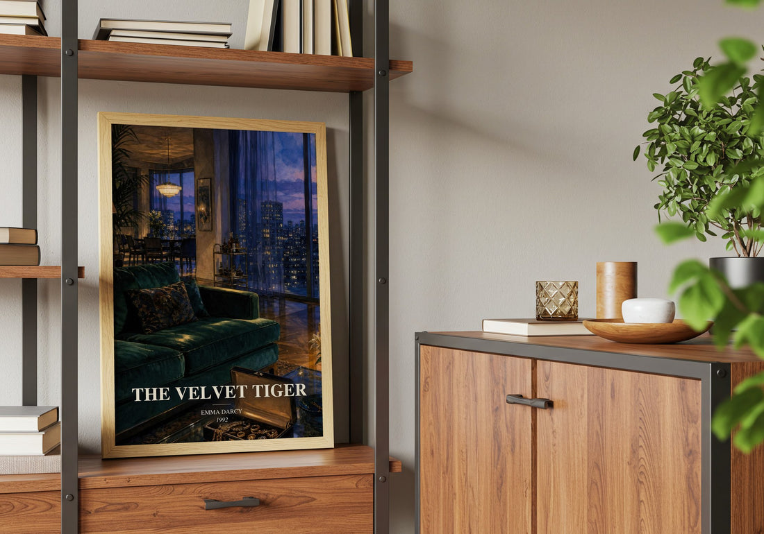 The Velvet Tiger book watercolour illustration paper finish options – matte satin gloss