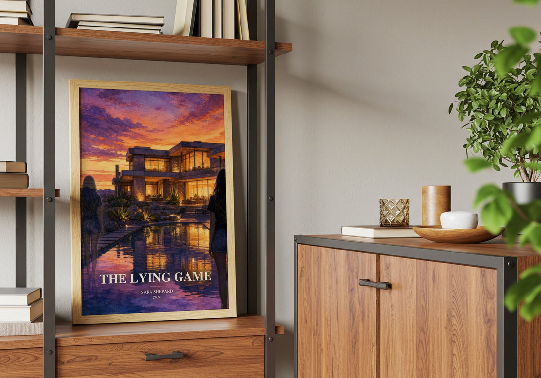 The Lying Game book watercolour illustration paper finish options – matte satin gloss
