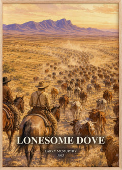 Lonesome Dove Book Watercolour Illustration by Larry McMurtry