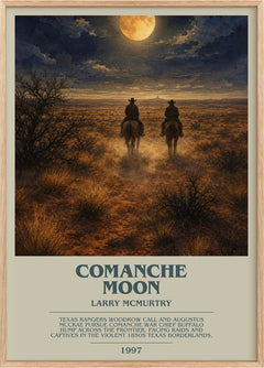 Comanche moon Bookish Wall Art by Larry McMurtry