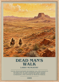 Dead Man's Walk Bookish Wall Art by Larry McMurtry