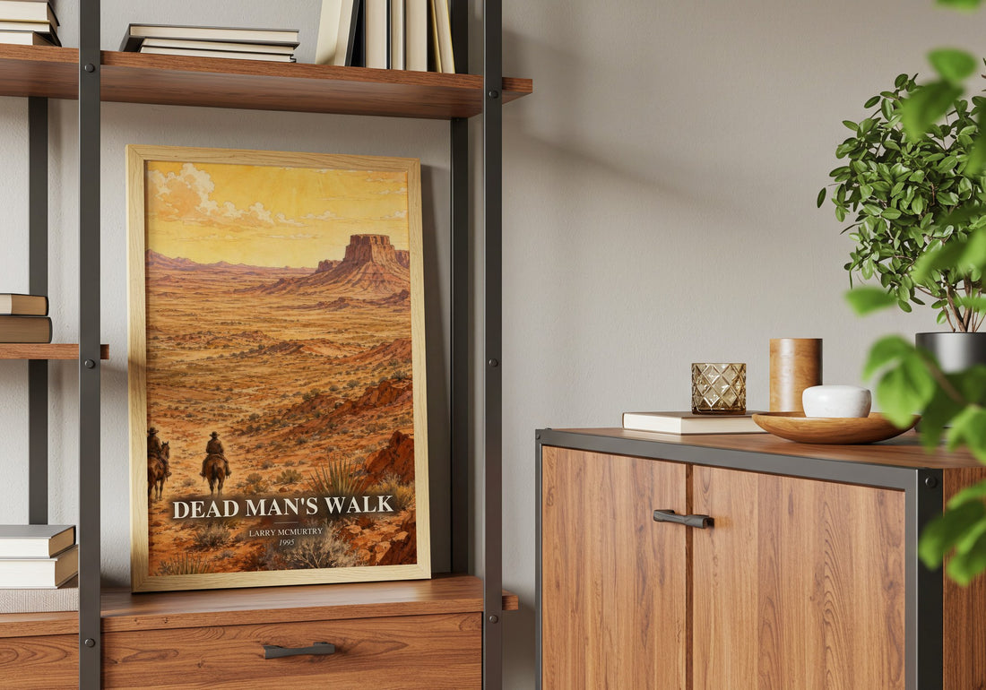 Dead Man's Walk book watercolour illustration paper finish options – matte satin gloss