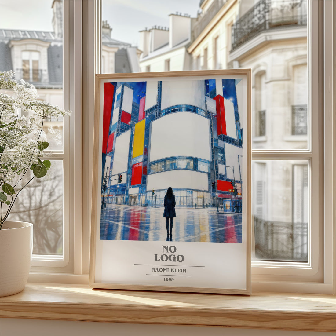 No Logo book cover poster colour and style options – Naomi Klein book art
