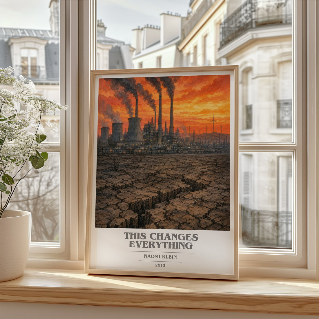This Changes Everything book cover poster colour and style options – Naomi Klein book art