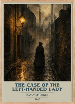 The Case of the Left-Handed Lady Book Cover Poster by Nancy Springer