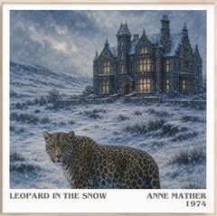 Leopard in the Snow Literary Art Print by Anne Mather