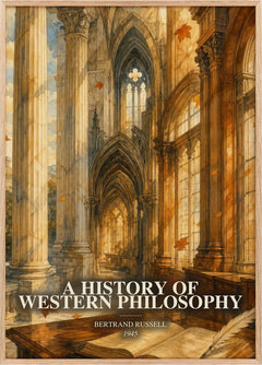 A History of Western Philosophy Book Watercolour Illustration by Bertrand Russell