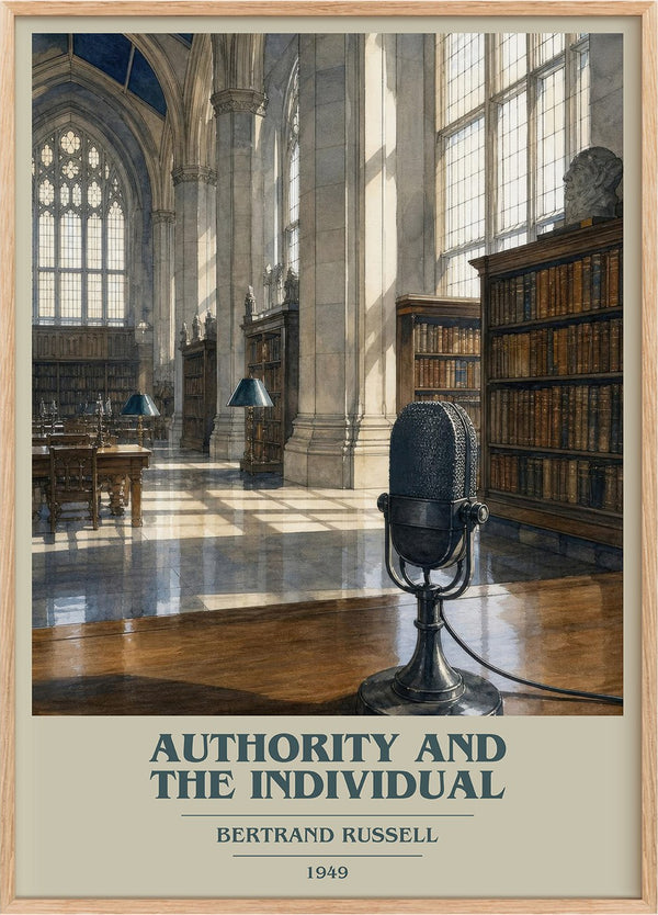 Authority and the Individual Book Cover Poster by Bertrand Russell