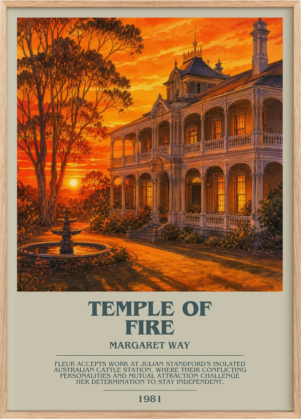 Temple of Fire Bookish Wall Art by Margaret Way