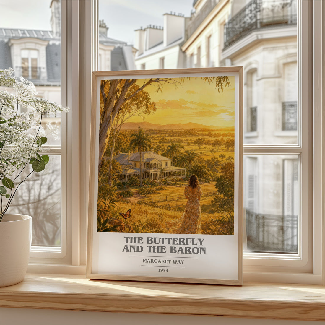 The Butterfly and the Baron book cover poster colour and style options – Margaret Way book art