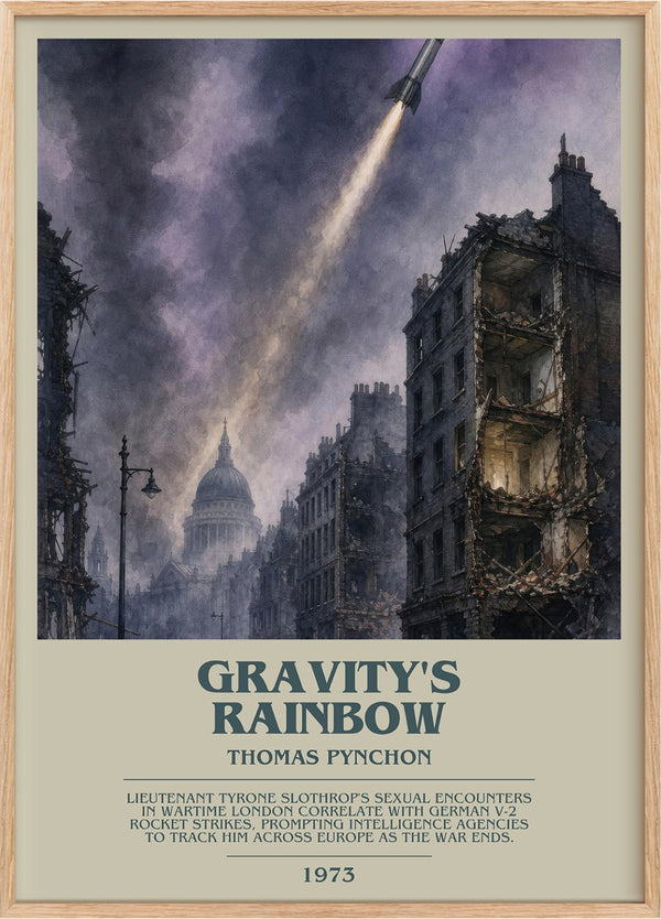 Gravity's Rainbow Bookish Wall Art by Thomas Pynchon