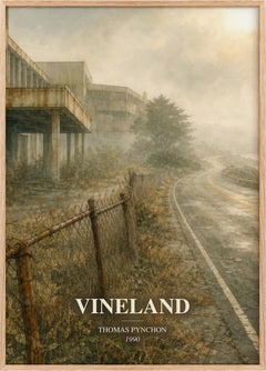 Vineland Book Watercolour Illustration by Thomas Pynchon
