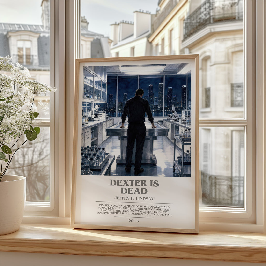Dexter is dead bookish poster colour and style options – Jeffry P. Lindsay book art