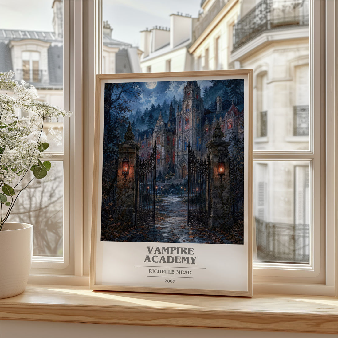 Vampire Academy book cover poster colour and style options – Richelle Mead book art