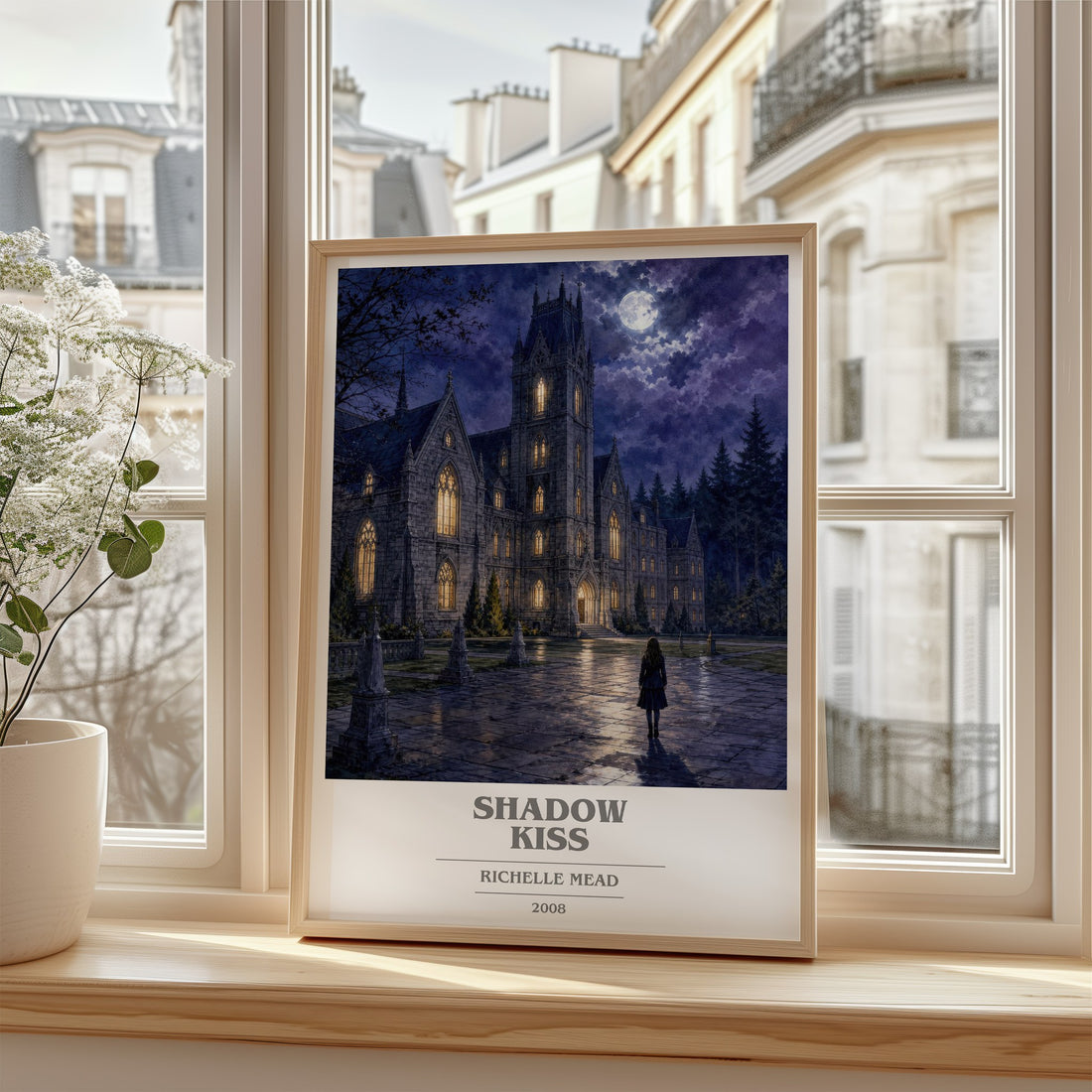 Shadow Kiss book cover poster colour and style options – Richelle Mead book art