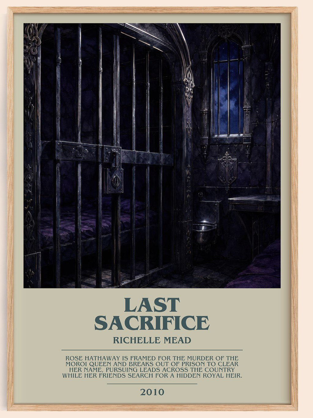 Last Sacrifice bookish book poster by Richelle Mead – framed literary art print