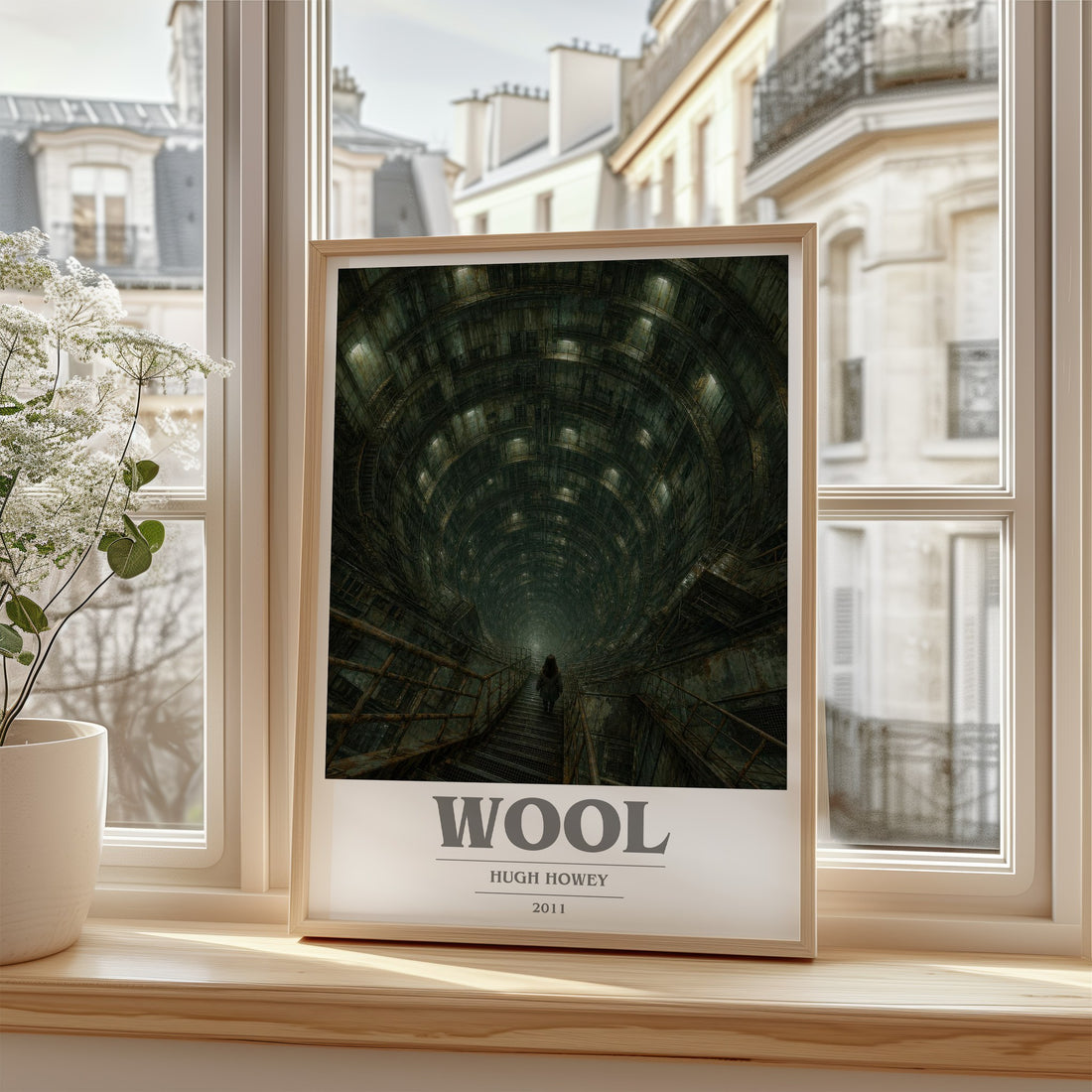 Wool book cover poster colour and style options – Hugh Howey book art