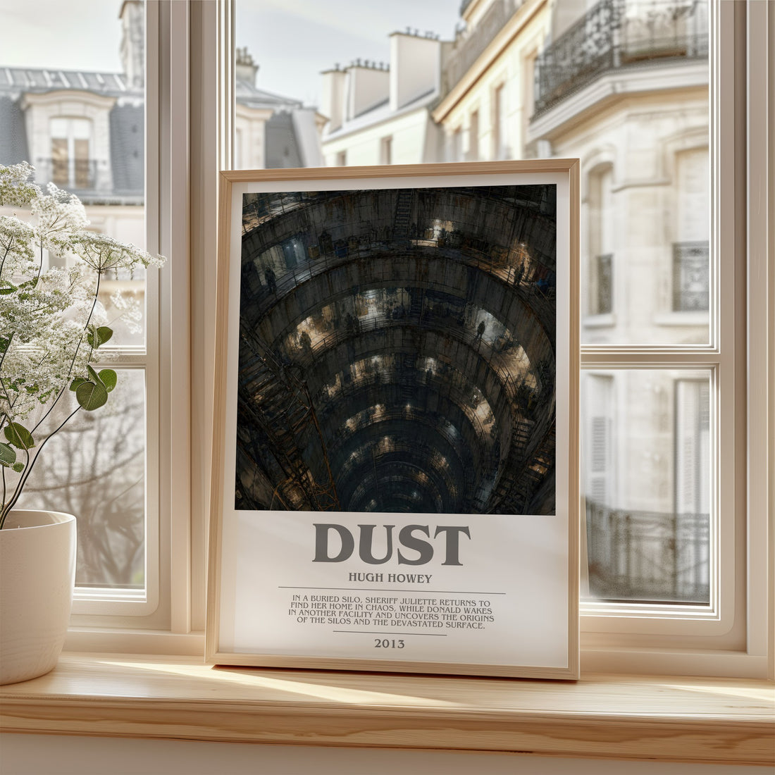 Dust bookish poster colour and style options – Hugh Howey book art