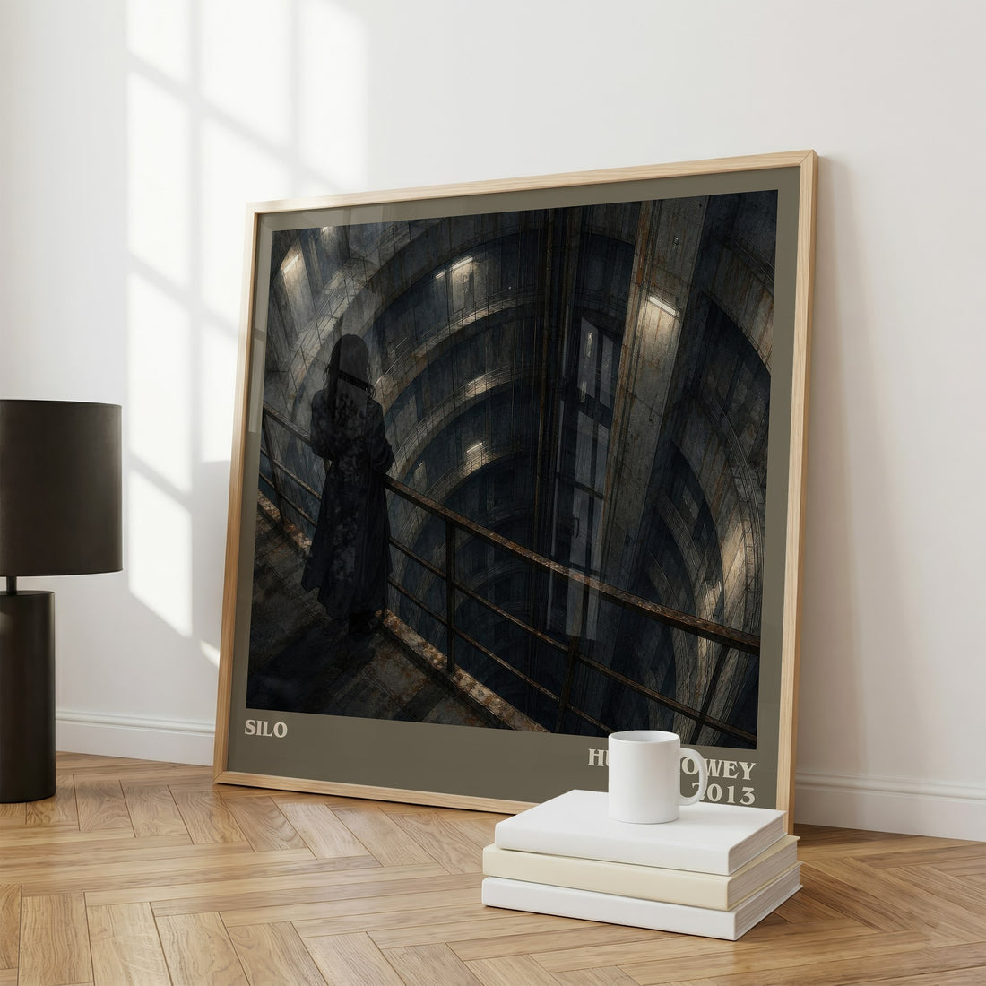 Silo literary print framed by window – literary home decor